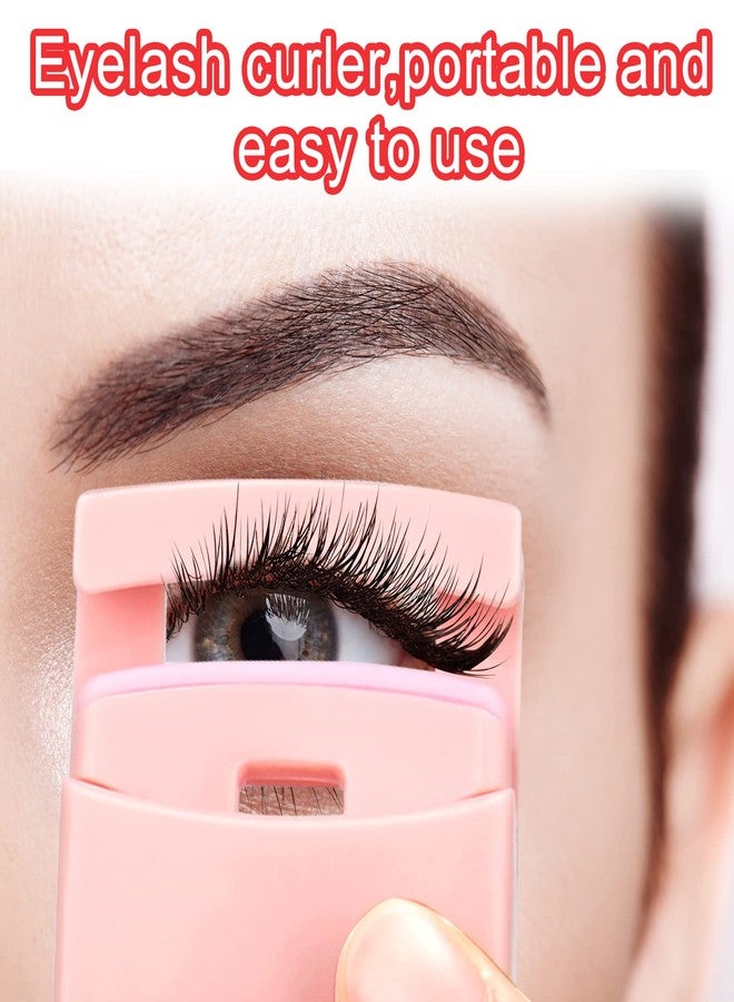 Juome 4 in 1 Eyelash Applicator Tool Kit, False Lash Clip Applicator Portable Eyelash Curlers Eyelash Separator Tool Mascara Comb Lash Buddy Set for Women Girls - Image 3